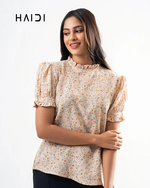 Office wear blouse - AB 1535 - Floral B