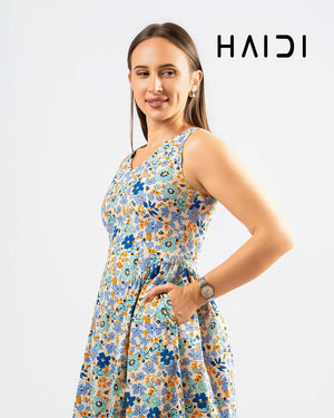 Midi Dress - KB0020A - Floral