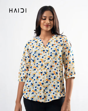 Office wear blouse - AB1323 - Floral W