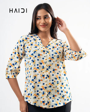 Office wear blouse - AB1323 - Floral W