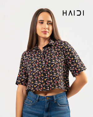 Crop top - KB0013 - Floral B