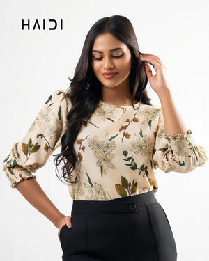 Office wear blouse - AB1610 - Floral O