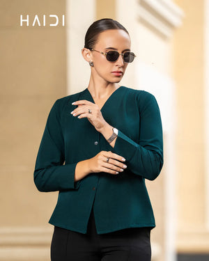Office Wear Blouse – AB1596 - Green