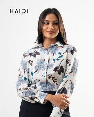 Office wear blouse - KB0003 - Floral W