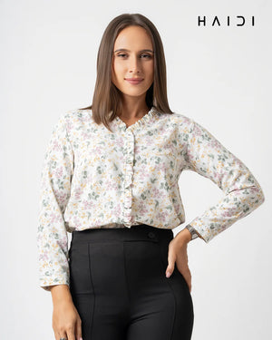 Office Wear Blouse - AB1556 - Floral W