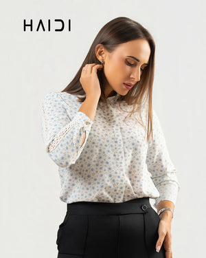 Office wear blouse - KB0011 - Floral W