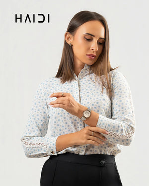 Office wear blouse - KB0011 - Floral W