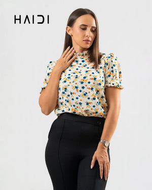 Office wear blouse - AB 1535 - Floral W
