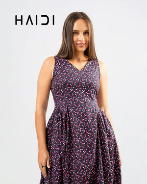 Midi Dress - KB0020A - FLORAL