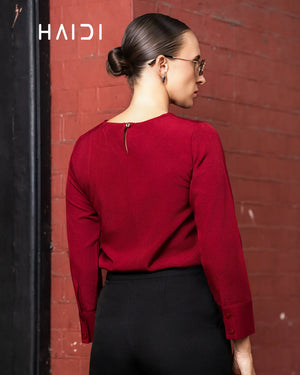 Office Wear Blouse – AB1583 – Maroon