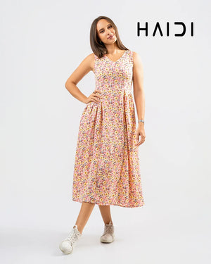 Midi Dress - KB0020A - Floral