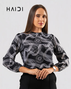 Office Wear Blouse - KB0004 - BW