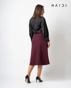 Formal Skirt - Maroon - S0047