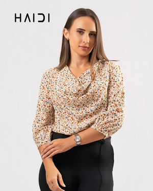 Office wear blouse - AB1553 - Floral B