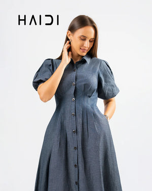Denim Chambray Dress – KB0029