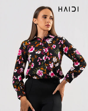 Office Wear Blouse - KB0003 - Floral B