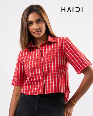 Crop top - KB0013 - Check R