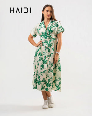Midi Dress - KB0022 FLORAL