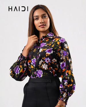 Office wear blouse - KB0006 - Floral P
