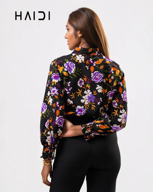 Office wear blouse - KB0006 - Floral P