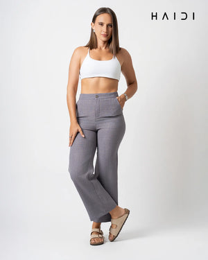Linen pant - P0056 Ash