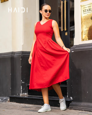 Midi Dress - KB0020A - RD