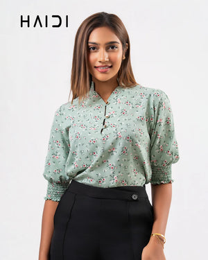 Office wear Blouse - AB1570 - Floral