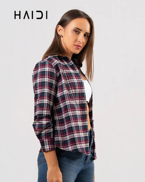 Check Shirt - KB0019 - Maroon