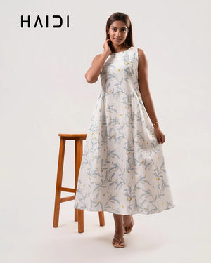 Midi Dress - KB0020 FLORAL W