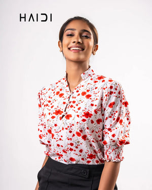 Office Wear Blouse – AB1570 - Red