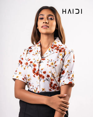 Office Wear Blouse – AB1604 - Brown