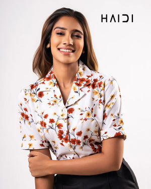 Office Wear Blouse – AB1604 - Brown