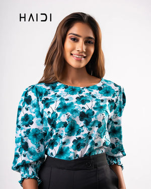 Office Wear Blouse – AB1610 - Green