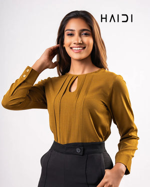 Office Wear Blouse – AB1569 – Olive
