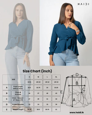Peplum top - AB1072 Floral