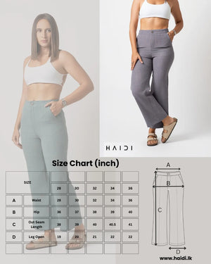 Linen pant - P0056 Green