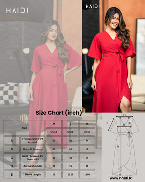 Tail Dress - AB1586 - RED