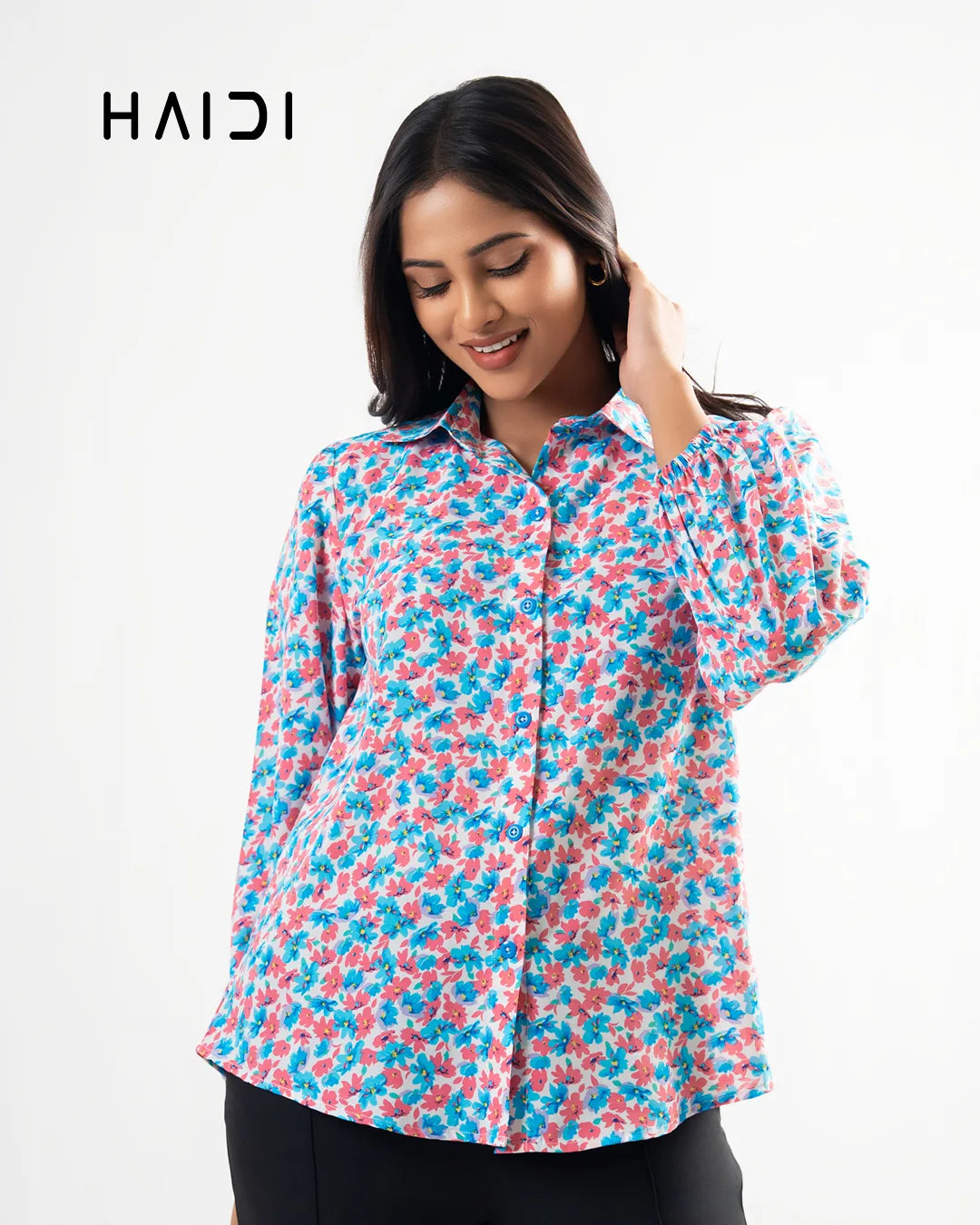 Office wear blouse - KB0005 - Floral P