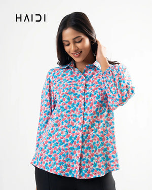 Office wear blouse - KB0005 - Floral P