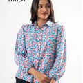 Office wear blouse - KB0005 - Floral P