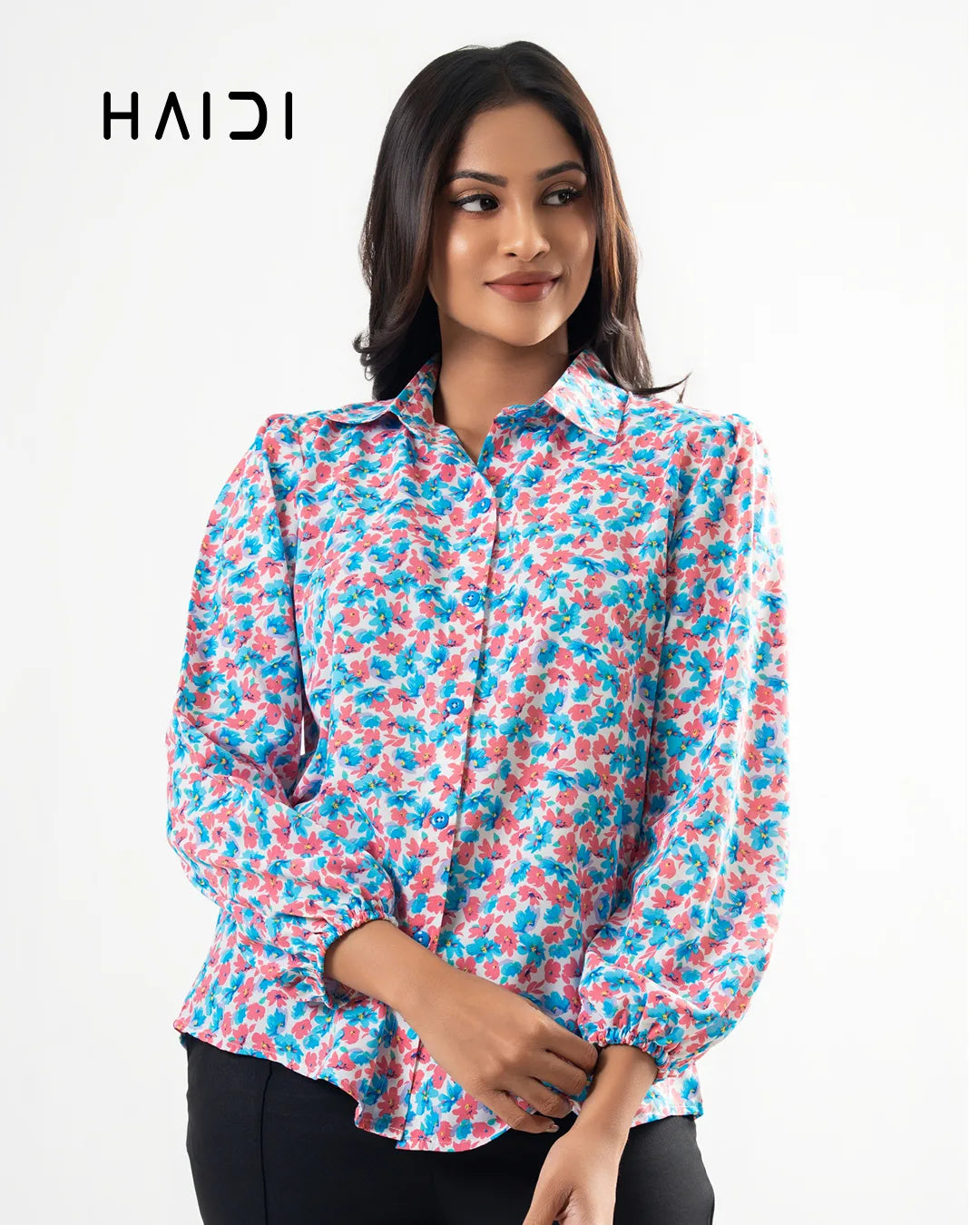 Office wear blouse - KB0005 - Floral P