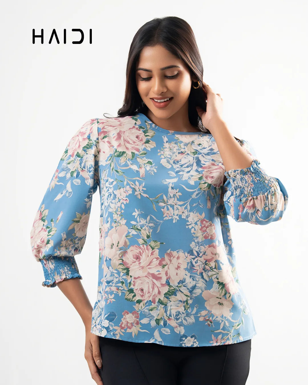 Office wear blouse - AB1610 - Floral B