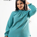 Office wear blouse - AB1594 - Green