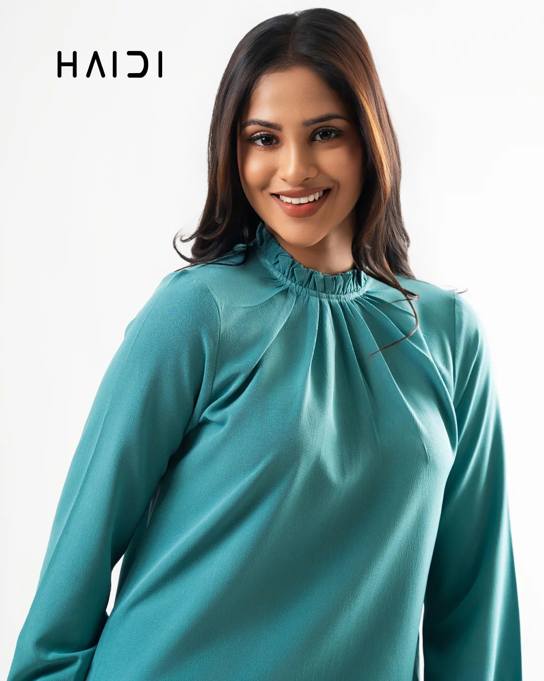 Office wear blouse - AB1594 - Green