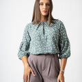 Office Wear Blouse – AB1568 – Green