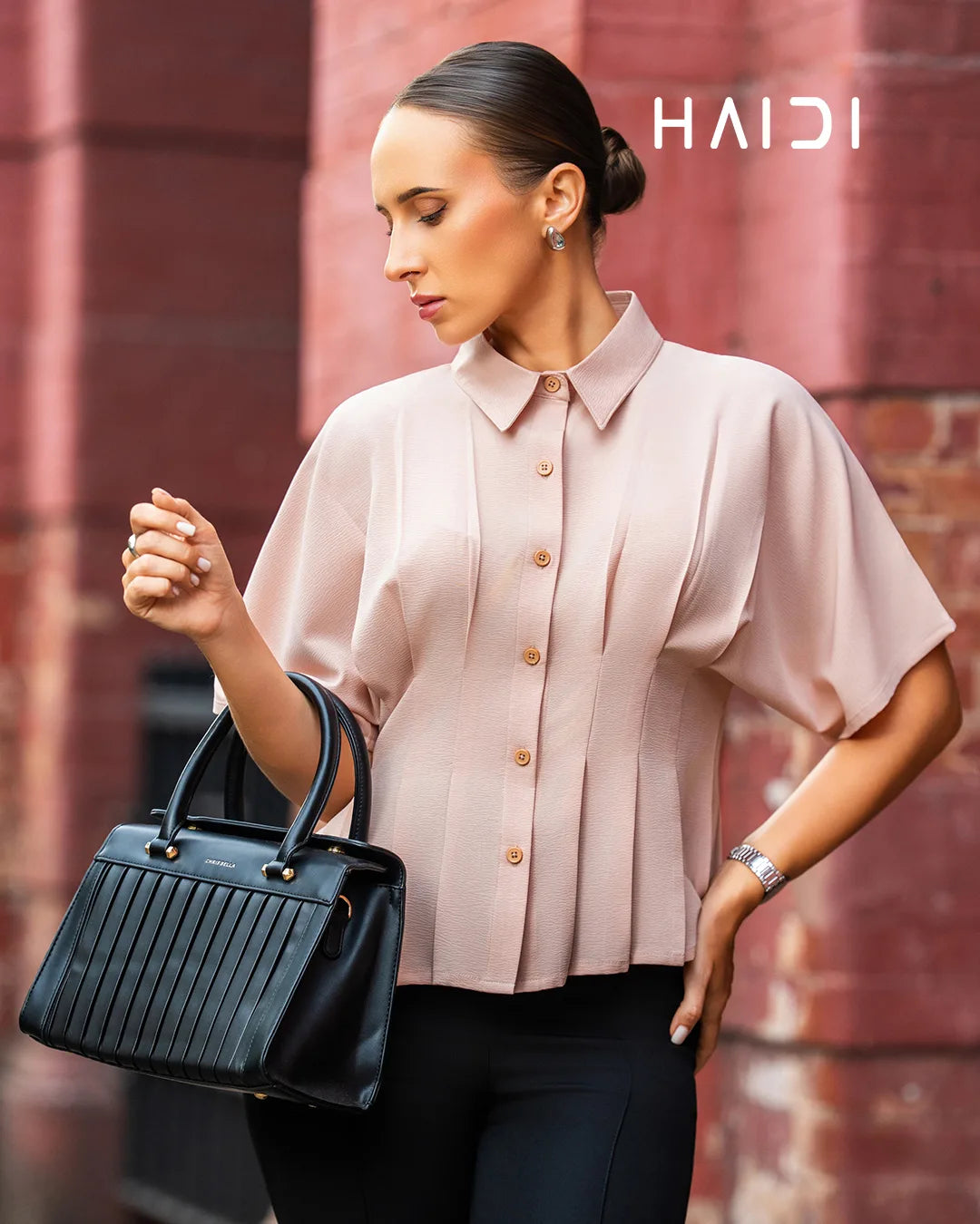 Peplum Top - KB0027 - Beige