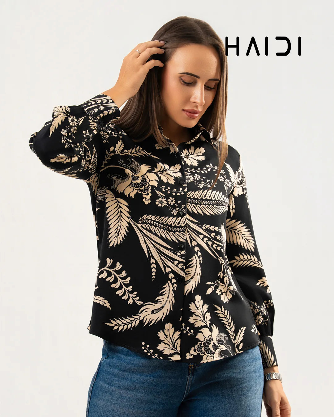 Office wear blouse - KB0003 - BW