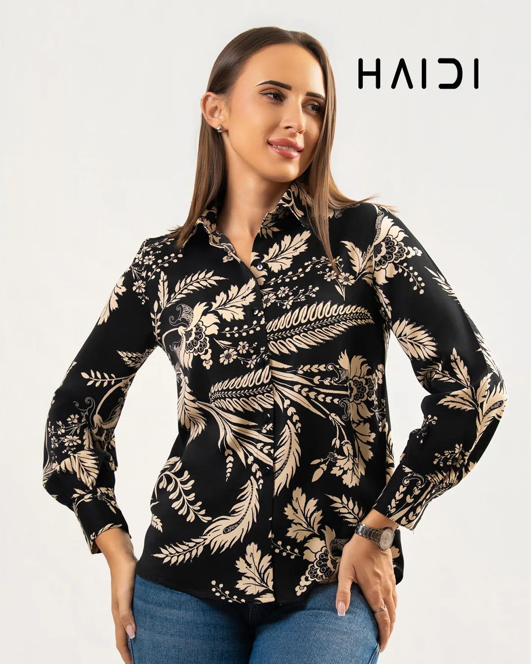 Office wear blouse - KB0003 - BW