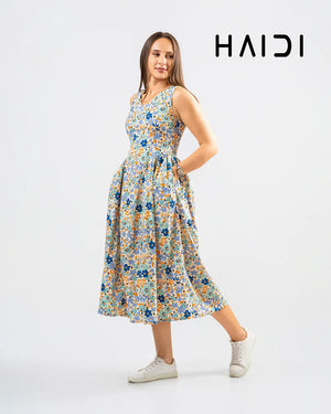 Midi Dress - KB0020A - Floral