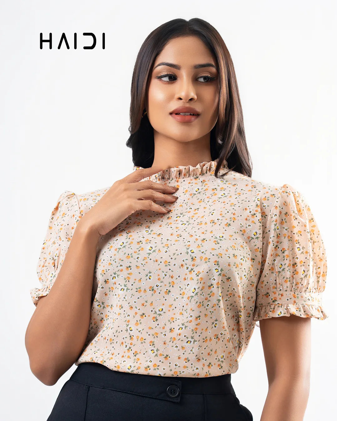 Office wear blouse - AB 1535 - Floral B